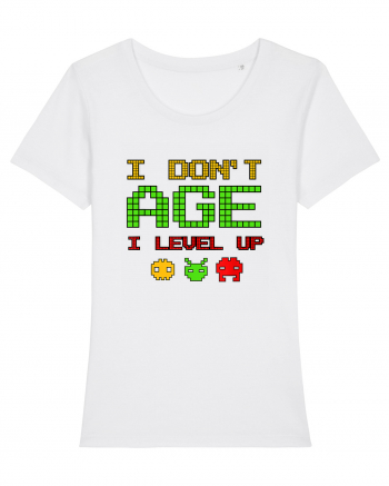 I Don't Age I Level Up Old Gamer White