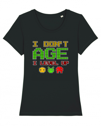 I Don't Age I Level Up Old Gamer Black