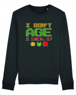 I Don't Age I Level Up Old Gamer Bluză mânecă lungă Unisex Rise