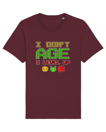 I Don't Age I Level Up Old Gamer Burgundy