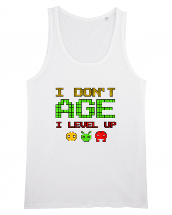 I Don't Age I Level Up Old Gamer White