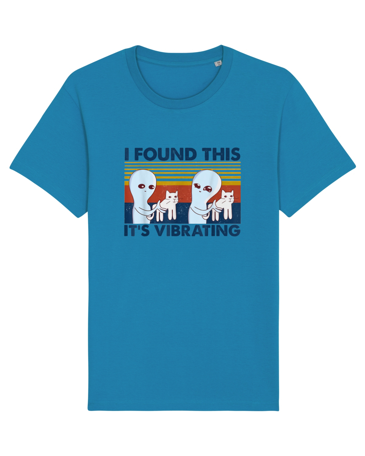 Tricou mânecă scurtă Unisex Rocker Azur
