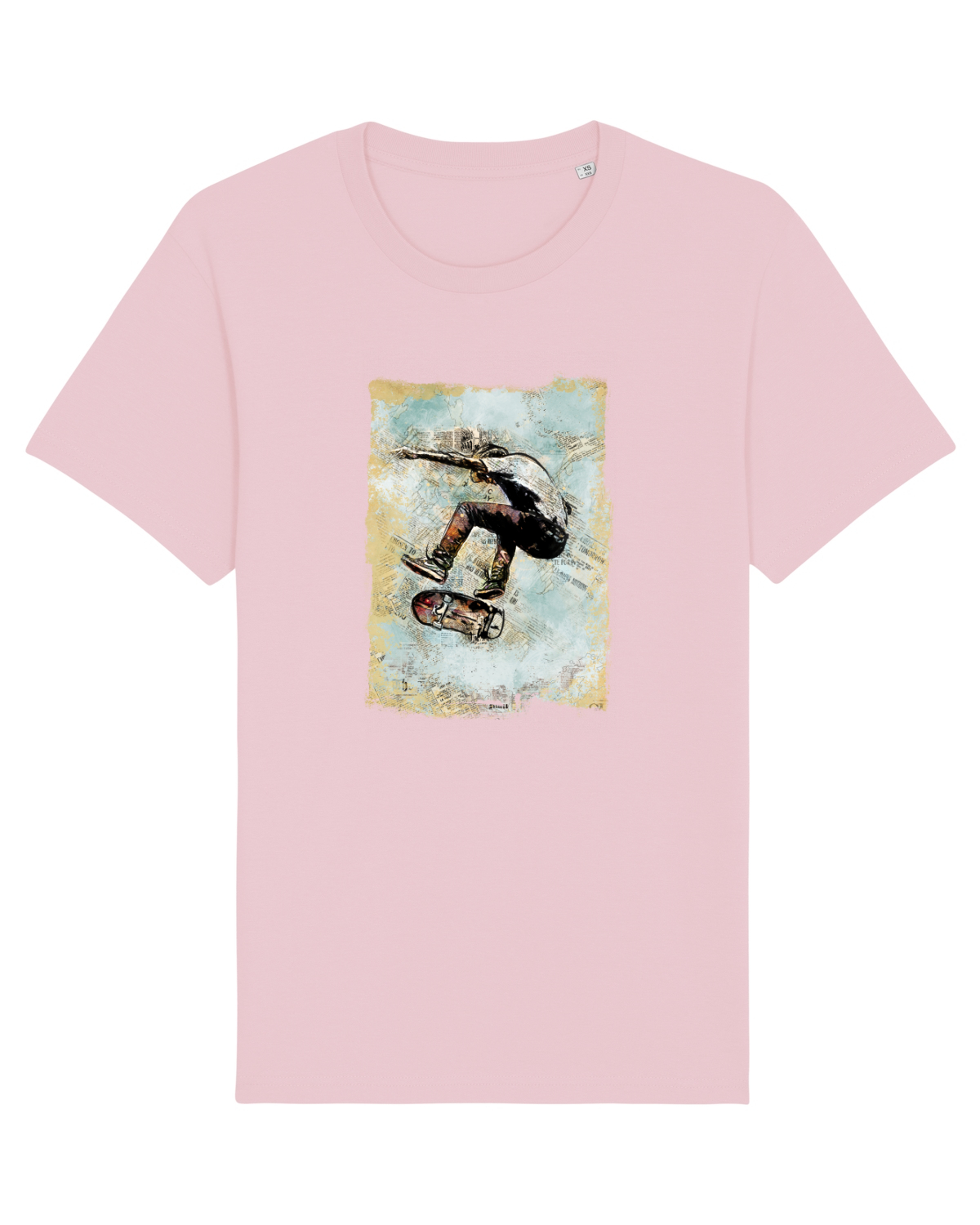 Tricou mânecă scurtă Unisex Rocker Cotton Pink