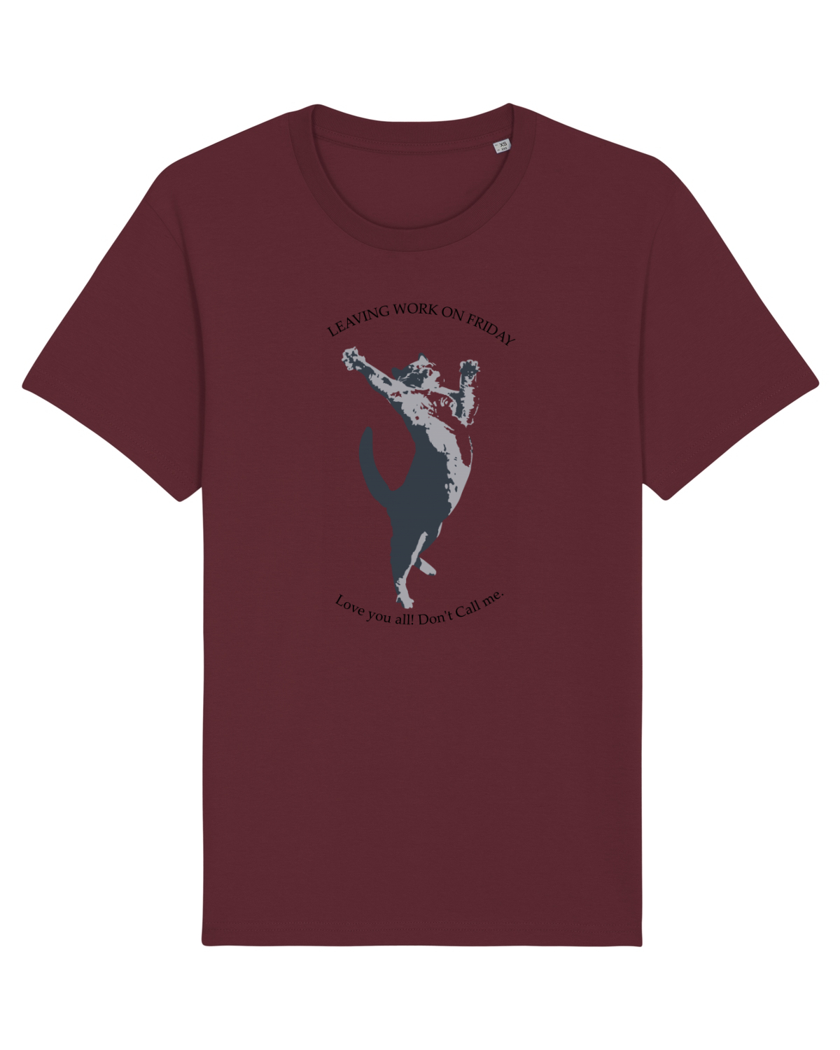 Tricou mânecă scurtă Unisex Rocker Burgundy