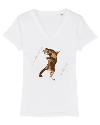 Cat Fu Fighting White