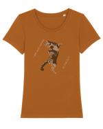 Cat Fu Fighting Tricou mânecă scurtă guler larg fitted Damă Expresser