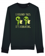 I Found This It's Vibrating Funny Alien Cat Bluză mânecă lungă Unisex Rise