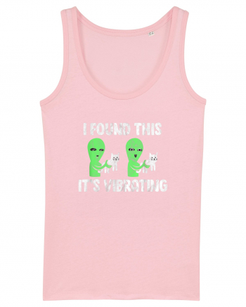 I Found This It's Vibrating Funny Cat Alien Cotton Pink