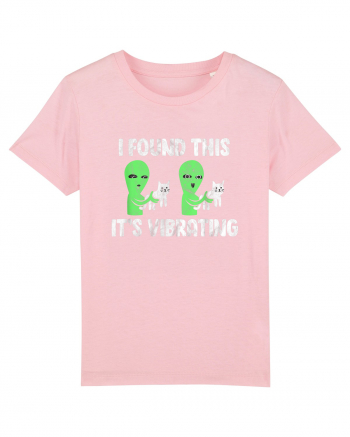 I Found This It's Vibrating Funny Cat Alien Cotton Pink