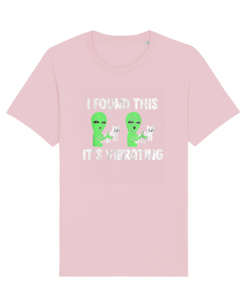 I Found This It's Vibrating Funny Cat Alien Cotton Pink