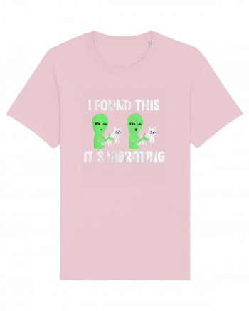 I Found This It's Vibrating Funny Cat Alien Cotton Pink