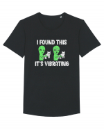 I Found This It's Vibrating Funny Cat Alien Tricou mânecă scurtă guler larg Bărbat Skater