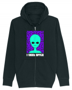 I Need Space Funny Alien Hanorac cu fermoar Unisex Connector