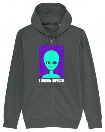 I Need Space Funny Alien Anthracite