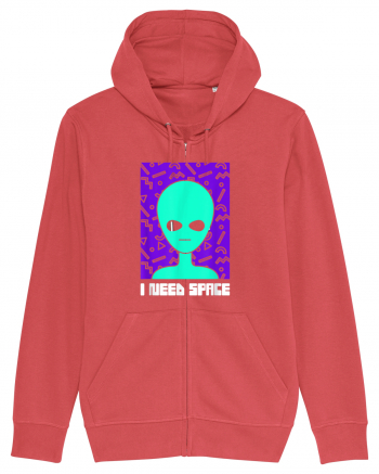 I Need Space Funny Alien Carmine Red