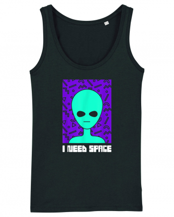 I Need Space Funny Alien Black