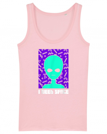 I Need Space Funny Alien Cotton Pink