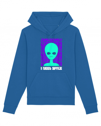 I Need Space Funny Alien Royal Blue