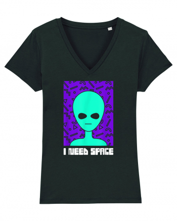 I Need Space Funny Alien Black