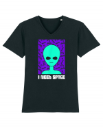 I Need Space Funny Alien Tricou mânecă scurtă guler V Bărbat Presenter