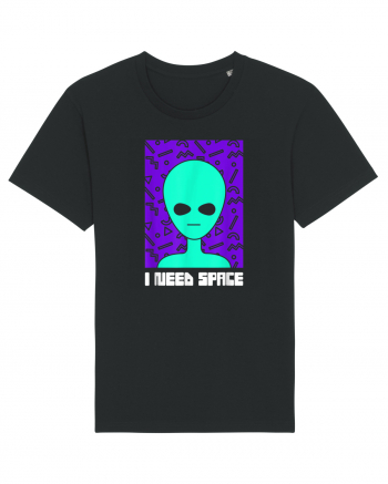 I Need Space Funny Alien Black