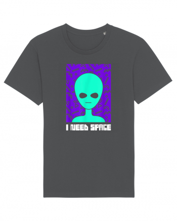 I Need Space Funny Alien Anthracite