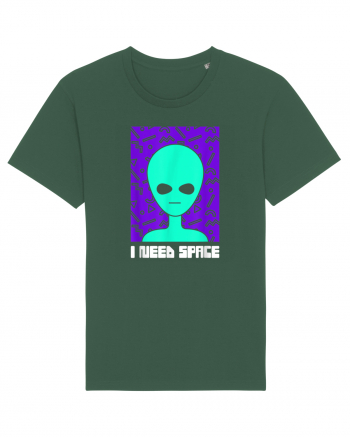 I Need Space Funny Alien Bottle Green