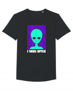 I Need Space Funny Alien Tricou mânecă scurtă guler larg Bărbat Skater