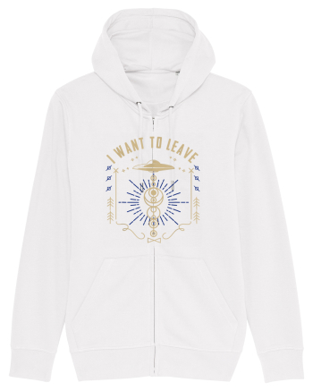 I Want To Leave Funny Alien UFO White