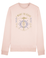 I Want To Leave Funny Alien UFO Bluză mânecă lungă Unisex Rise
