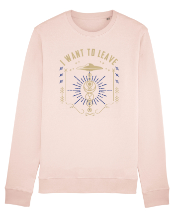 I Want To Leave Funny Alien UFO Candy Pink