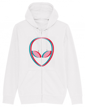 Inspired Alien Glitch Hipster White