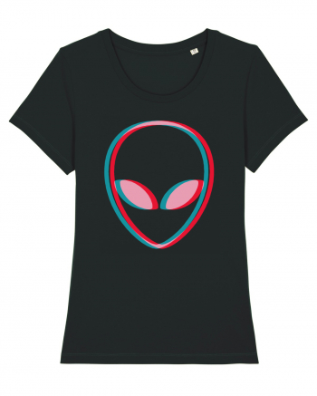 Inspired Alien Glitch Hipster Black