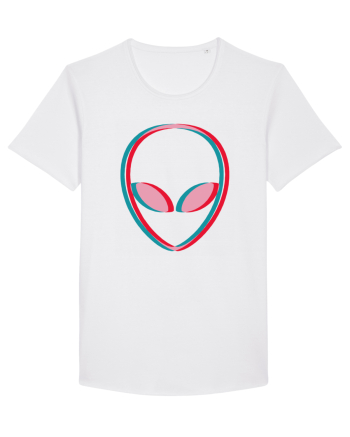 Inspired Alien Glitch Hipster White