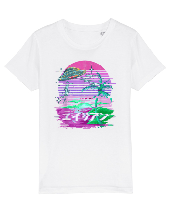 Japanese UFO Alien Vaporwave Otaku White