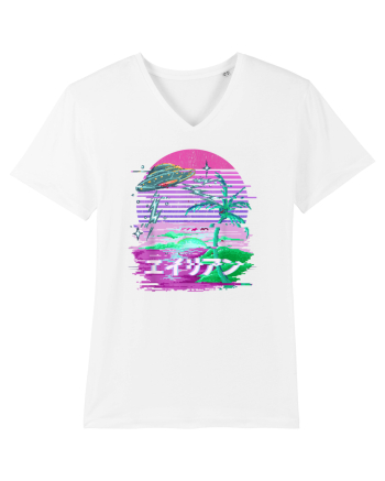 Japanese UFO Alien Vaporwave Otaku White
