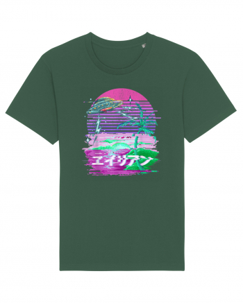 Japanese UFO Alien Vaporwave Otaku Bottle Green