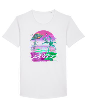 Japanese UFO Alien Vaporwave Otaku White
