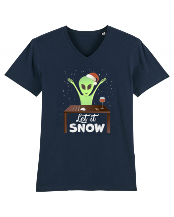 Let It Snow Cool White French Navy