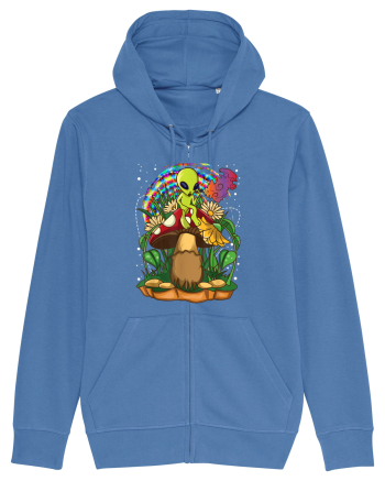 Magic Mushroom Alien Trippy Shroom Bright Blue