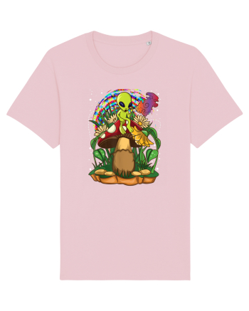 Magic Mushroom Alien Trippy Shroom Cotton Pink