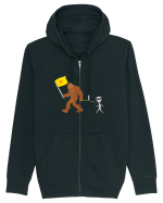 New Mexico Flag Bigfoot Walking Alien Hanorac cu fermoar Unisex Connector