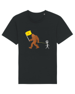 New Mexico Flag Bigfoot Walking Alien Tricou mânecă scurtă Unisex Rocker