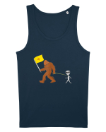 New Mexico Flag Bigfoot Walking Alien Maiou Bărbat Runs