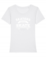 Skaters Gonna Skate Tricou mânecă scurtă guler larg fitted Damă Expresser