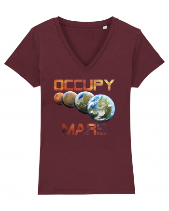 Occupy Mars Terraform Space Astronomy Burgundy