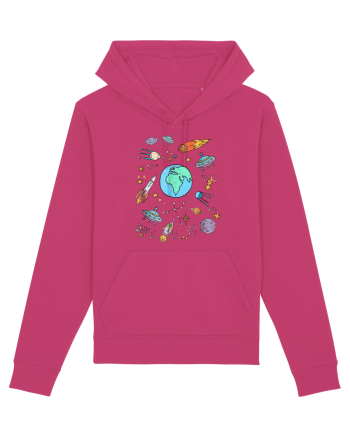 Outer Space UFO Rocket Raspberry