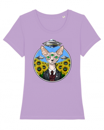 Psychedelic Hairless Sphynx Cat Lavender Dawn