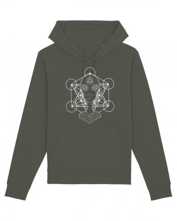 Psychedelic Sacred Geometry Alien Khaki