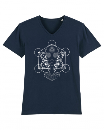 Psychedelic Sacred Geometry Alien French Navy